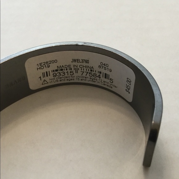 Lucky Brand Silvertone & Crystal Cuff Bracelet - Picture 6 of 6